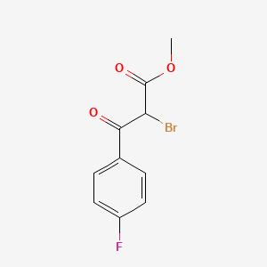 molecular formula C10H8BrFO3 B1629603 Methyl 2-bromo-3-(4-fluorophenyl)-3-oxopropanoate CAS No. 1001922-15-1