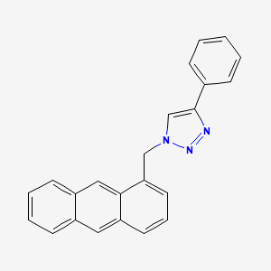 molecular formula C23H17N3 B1629605 1-(1-Anthracenylmethyl)-4-phenyl-1H-[1,2,3]triazole CAS No. 1019335-91-1