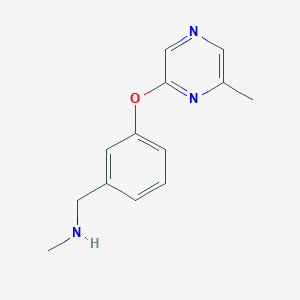 molecular formula C13H15N3O B1629618 N-Methyl-3-[(6-methylpyrazin-2-yl)oxy]benzylamine CAS No. 912569-66-5