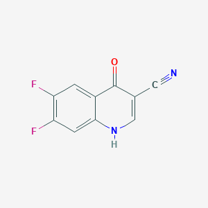 molecular formula C10H4F2N2O B1629620 6,7-二氟-4-氧代-1,4-二氢喹啉-3-碳腈 CAS No. 957137-97-2