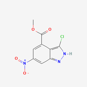 B1629624 Methyl 3-chloro-6-nitro-1H-indazole-4-carboxylate CAS No. 885519-73-3