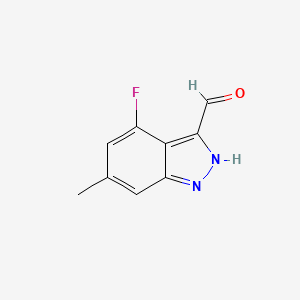 4-fluoro-6-methyl-2H-indazole-3-carbaldehyde