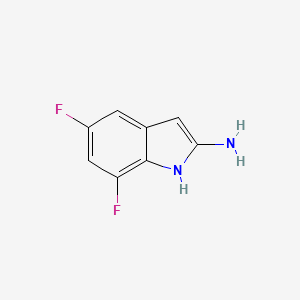 5,7-difluoro-1H-indol-2-amine