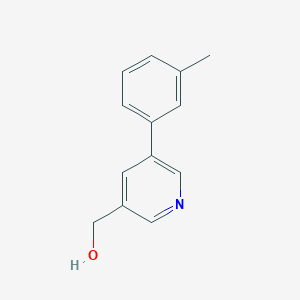 molecular formula C13H13NO B1629631 (5-(m-Tolyl)pyridin-3-yl)methanol CAS No. 887974-04-1