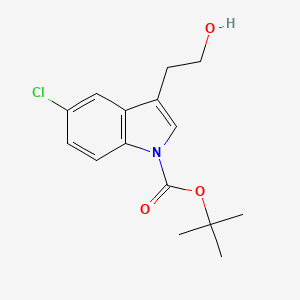 molecular formula C15H18ClNO3 B1629660 N-Boc-5-chlorotryptophol CAS No. 898746-66-2