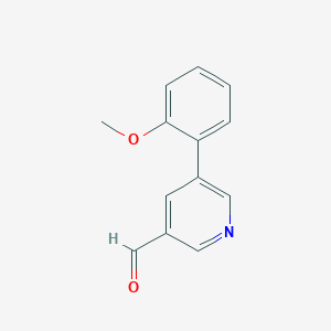 molecular formula C13H11NO2 B1629675 5-(2-Methoxyphenyl)nicotinaldehyde CAS No. 887973-58-2