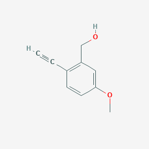 molecular formula C10H10O2 B1629684 (2-Ethynyl-5-methoxyphenyl)methanol CAS No. 89414-50-6