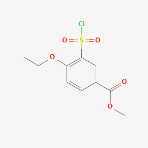 molecular formula C10H11ClO5S B1629694 3-(氯磺酰基)-4-乙氧基苯甲酸甲酯 CAS No. 932896-53-2