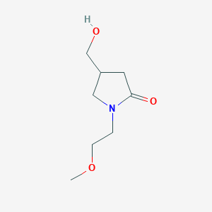 molecular formula C8H15NO3 B1629700 4-(羟甲基)-1-(2-甲氧基乙基)吡咯烷-2-酮 CAS No. 915922-31-5