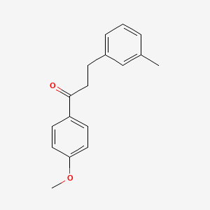 molecular formula C17H18O2 B1629703 4'-Methoxy-3-(3-methylphenyl)propiophenone CAS No. 898790-41-5