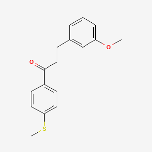 3-(3-Methoxyphenyl)-4'-thiomethylpropiophenone