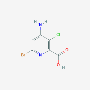 B1629713 4-Amino-6-bromo-3-chloropicolinic acid CAS No. 350601-51-3