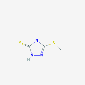 molecular formula C4H7N3S2 B1629729 4-Methyl-5-(methylsulfanyl)-2,4-dihydro-3H-1,2,4-triazole-3-thione CAS No. 62770-12-1