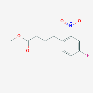 molecular formula C12H14FNO4 B1629738 Methyl 4-(4-fluoro-5-methyl-2-nitrophenyl)butanoate CAS No. 143655-55-4