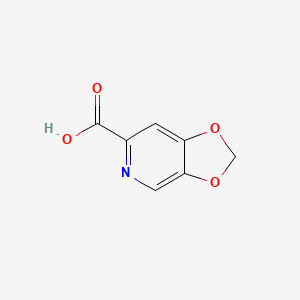 molecular formula C7H5NO4 B1629740 2H-[1,3]二氧杂环[4,5-c]吡啶-6-羧酸 CAS No. 521278-13-7