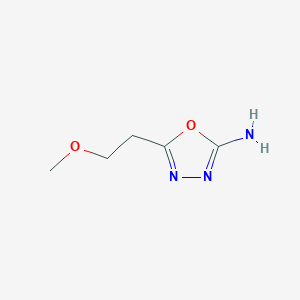 molecular formula C5H9N3O2 B1629744 5-(2-Methoxyethyl)-1,3,4-oxadiazol-2-amine CAS No. 302842-61-1