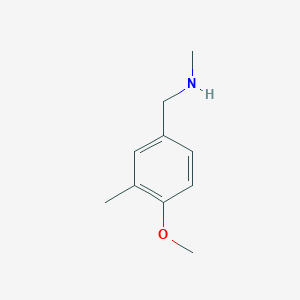 molecular formula C10H15NO B1629745 1-(4-Methoxy-3-methylphenyl)-N-methylmethanamine CAS No. 381236-64-2
