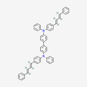 molecular formula C56H44N2 B1629757 [1,1'-Biphenyl]-4,4'-diamine, N,N'-diphenyl-N,N'-bis[4-(4-phenyl-1,3-butadienyl)phenyl]- CAS No. 218276-54-1