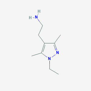 molecular formula C9H17N3 B1629759 2-(1-Ethyl-3,5-dimethyl-1H-pyrazol-4-YL)ethanamine CAS No. 1015846-20-4