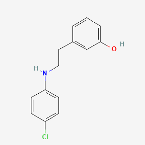 3-(2-((4-Chlorophenyl)amino)ethyl)phenol