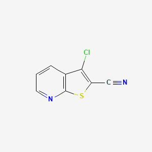 molecular formula C8H3ClN2S B1629772 3-Chlorothieno[2,3-b]pyridine-2-carbonitrile CAS No. 72832-31-6