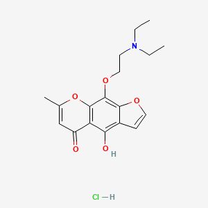 molecular formula C18H22ClNO5 B1629774 Amikhelline hydrochloride CAS No. 40709-23-7