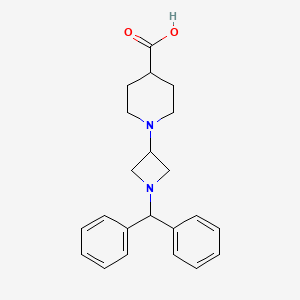 molecular formula C22H26N2O2 B1629777 1-[1-(Diphenylmethyl)azetidin-3-yl]piperidine-4-carboxylic acid CAS No. 874800-95-0