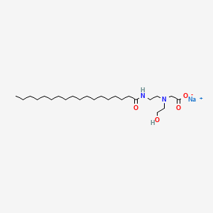 molecular formula C24H47N2NaO4 B1629778 Glycine, N-(2-hydroxyethyl)-N-[2-[(1-oxooctadecyl)amino]ethyl]-, monosodium salt CAS No. 68298-17-9