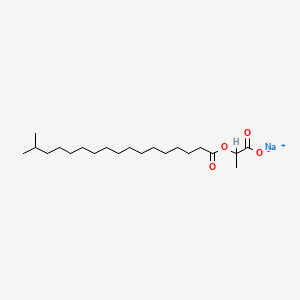 molecular formula C21H39NaO4 B1629779 Isooctadecanoic acid, 1-carboxyethyl ester, sodium salt CAS No. 73231-04-6