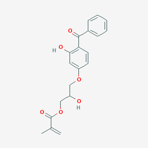 molecular formula C20H20O6 B162978 3-(4-Benzoyl-3-hydroxyphenoxy)-2-hydroxypropyl methacrylate CAS No. 1823-18-3