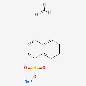 molecular formula C11H9NaO4S B1629785 1-Naphthalenesulfonic acid, sodium salt, polymer with formaldehyde CAS No. 32844-36-3