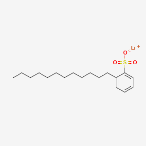 molecular formula C18H29LiO3S B1629789 Lithium dodecylbenzenesulphonate CAS No. 29062-27-9