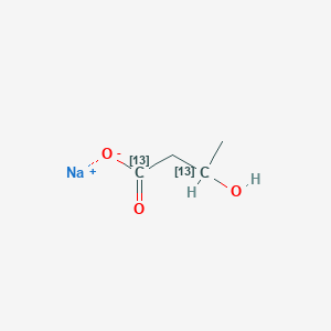 Sodium DL-3-hydroxybutyrate-1,3-13C2