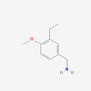 molecular formula C10H15NO B1629796 1-(3-Ethyl-4-methoxyphenyl)methanamine CAS No. 744185-65-7
