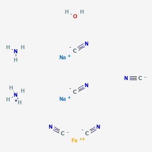 molecular formula C5H9FeN7Na2O B1629801 Azanium;disodium;azane;iron(2+);pentacyanide;hydrate CAS No. 206658-96-0