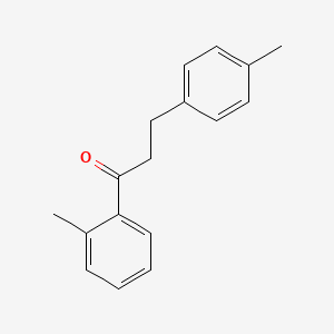 molecular formula C17H18O B1629832 2'-甲基-3-(4-甲基苯基)丙苯酮 CAS No. 898768-42-8