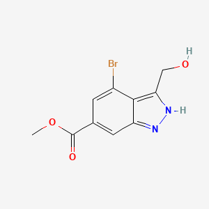 molecular formula C10H9BrN2O3 B1629834 methyl 4-bromo-3-(hydroxymethyl)-2H-indazole-6-carboxylate CAS No. 885518-32-1