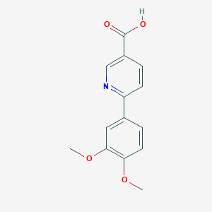 molecular formula C14H13NO4 B1629839 6-(3,4-Dimethoxyphenyl)nicotinic acid CAS No. 887976-58-1