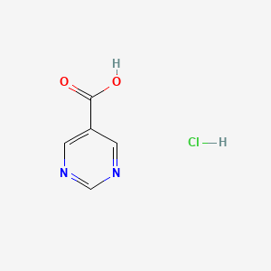 molecular formula C5H5ClN2O2 B1629845 5-Pyrimidinecarboxylic acid monohydrochloride CAS No. 409357-05-7