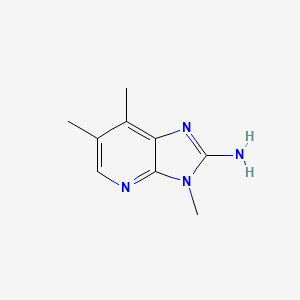 molecular formula C9H12N4 B1629847 3,6,7-Trimethyl-3H-imidazo[4,5-b]pyridin-2-amine CAS No. 401560-72-3