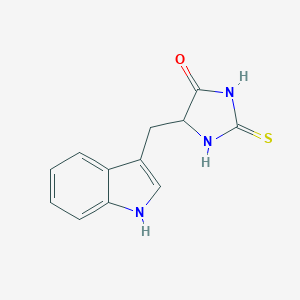 molecular formula C12H11N3OS B162986 5-(1H-吲-3-基甲基)-2-硫代-4-咪唑烷酮 CAS No. 64419-92-7