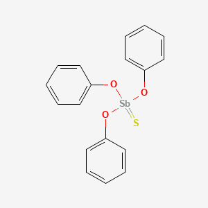 molecular formula C18H15O3SS B1629876 O,O,O-Triphenyl stiborothioate CAS No. 28609-58-7