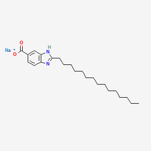 Sodium 2-pentadecyl-1H-benzimidazole-5-carboxylate