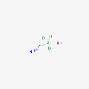 molecular formula CH3BKN B1629883 Potassium;cyano(trideuterio)boranuide CAS No. 25895-63-0