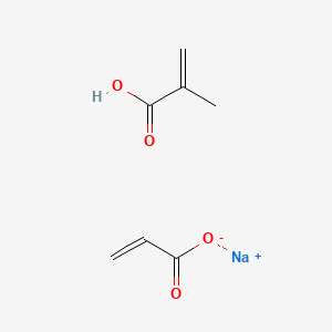 molecular formula C7H9NaO4 B1629887 2-Propenoic acid, 2-methyl-, polymer with 2-propenoic acid, sodium salt CAS No. 28205-96-1