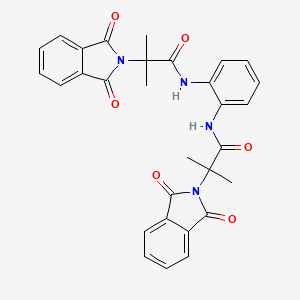 molecular formula C30H26N4O6 B1629897 N,N'-1,2-Phenylene bis [1,3-dihydro-alfa,alfa-dimethyl 1,3-dioxo-2H-isoindole-2-acetamide CAS No. 401846-08-0