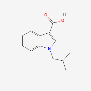 molecular formula C13H15NO2 B1629907 1-(2-methylpropyl)-1H-indole-3-carboxylic acid CAS No. 739365-10-7