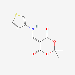molecular formula C11H11NO4S B1629914 2,2-二甲基-5-((噻吩-3-基氨基)亚甲基)-1,3-二噁烷-4,6-二酮 CAS No. 913377-45-4