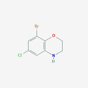 molecular formula C8H7BrClNO B1629925 8-Bromo-6-chloro-3,4-dihydro-2H-benzo[b][1,4]oxazine CAS No. 625394-67-4