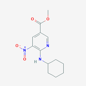 Methyl 6-(cyclohexylamino)-5-nitronicotinate
